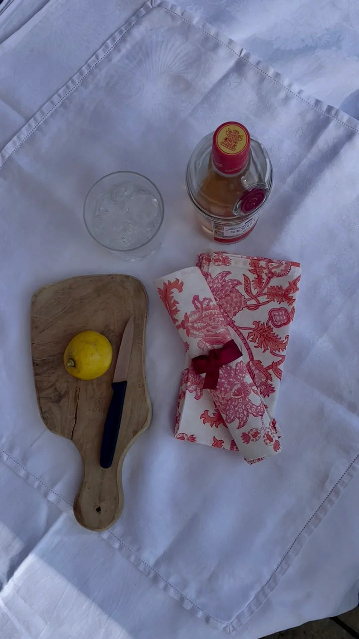 Block Printed Cotton Napkins