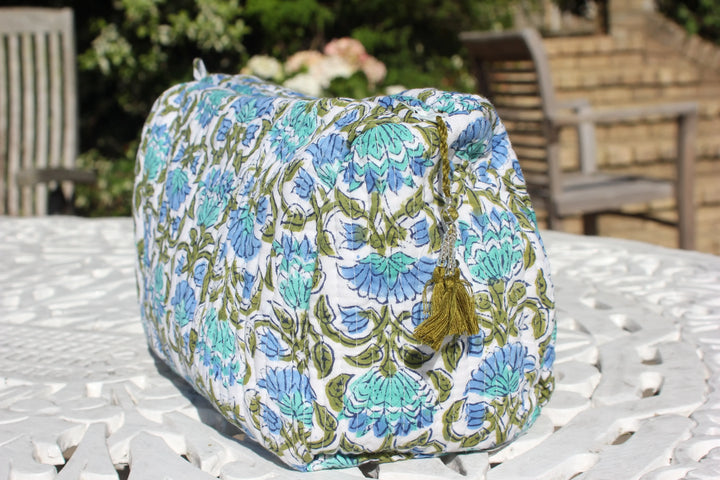 Quilted Cotton Wash Bags Parasol-uk