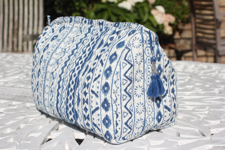 Quilted Cotton Wash Bags - TARA Parasol-uk
