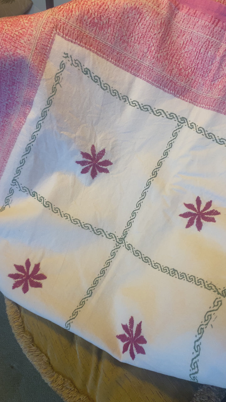 Starburst Hand Stitched Tablecloth