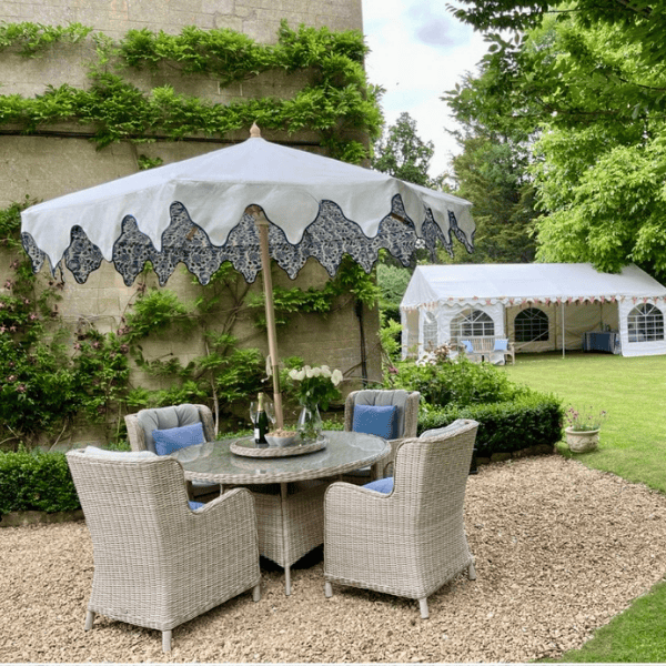 luxury garden parasols and gazebos UK
