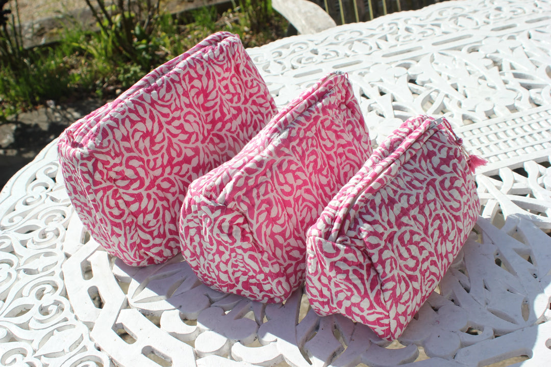 Quilted Cotton Wash Bags - PURDY Parasol-uk