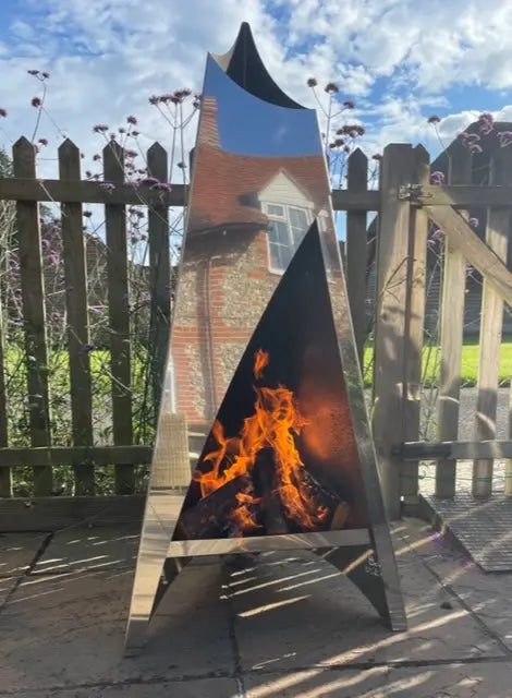 The Art of Fire - Garden fireplace/fire pit Parasol-uk