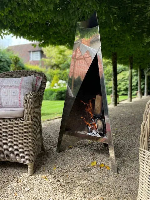 The Art of Fire - Garden fireplace/fire pit Parasol-uk