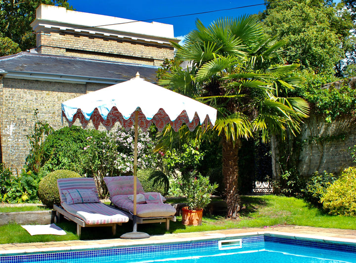 Vintage Sunbed Cushion - Ibiza Parasol-uk