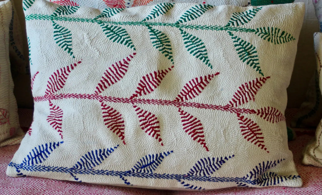 Vintage Textile Cushion - new1 Parasol-uk
