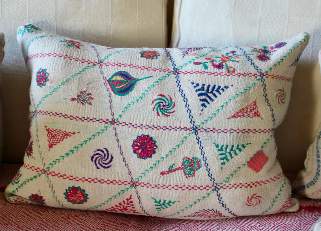 Vintage Textile Cushion - new6 Parasol-uk
