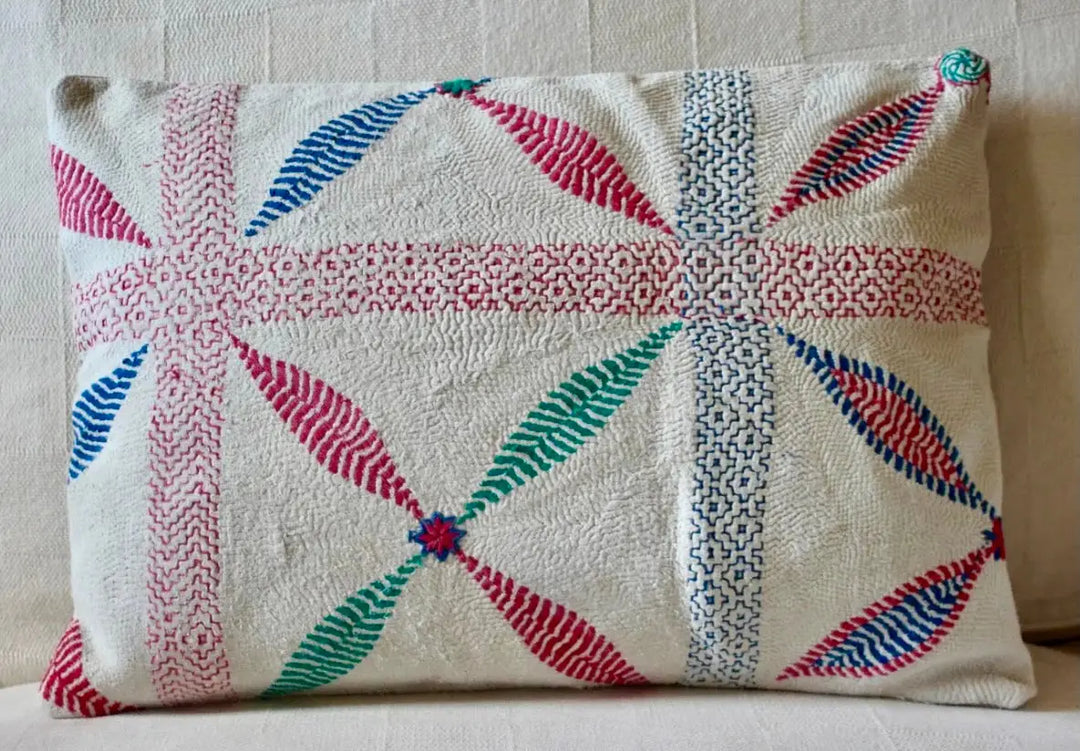 Vintage Textile Cushion - VRINDA Parasol-uk